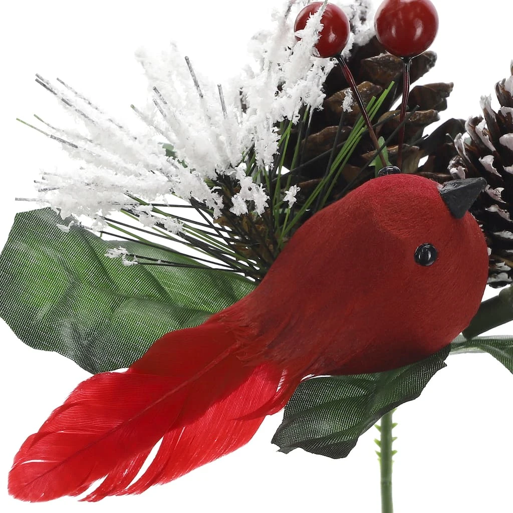 New 🎉 Red Bird & Snowy Pinecone Pick by Ashland® ❤️ 4 New 🎉 Red Bird & Snowy Pinecone Pick by Ashland® ❤️ - Image 2
