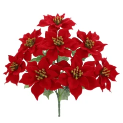 Cheap ✔️ Red Poinsettia Bush by Ashland® 👍 -Outlet Yuletide Joy Store 10700135 2
