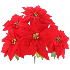 Cheapest 🎁 Red Poinsettia Bush by Ashland® ⌛ -Outlet Yuletide Joy Store 10700151 2
