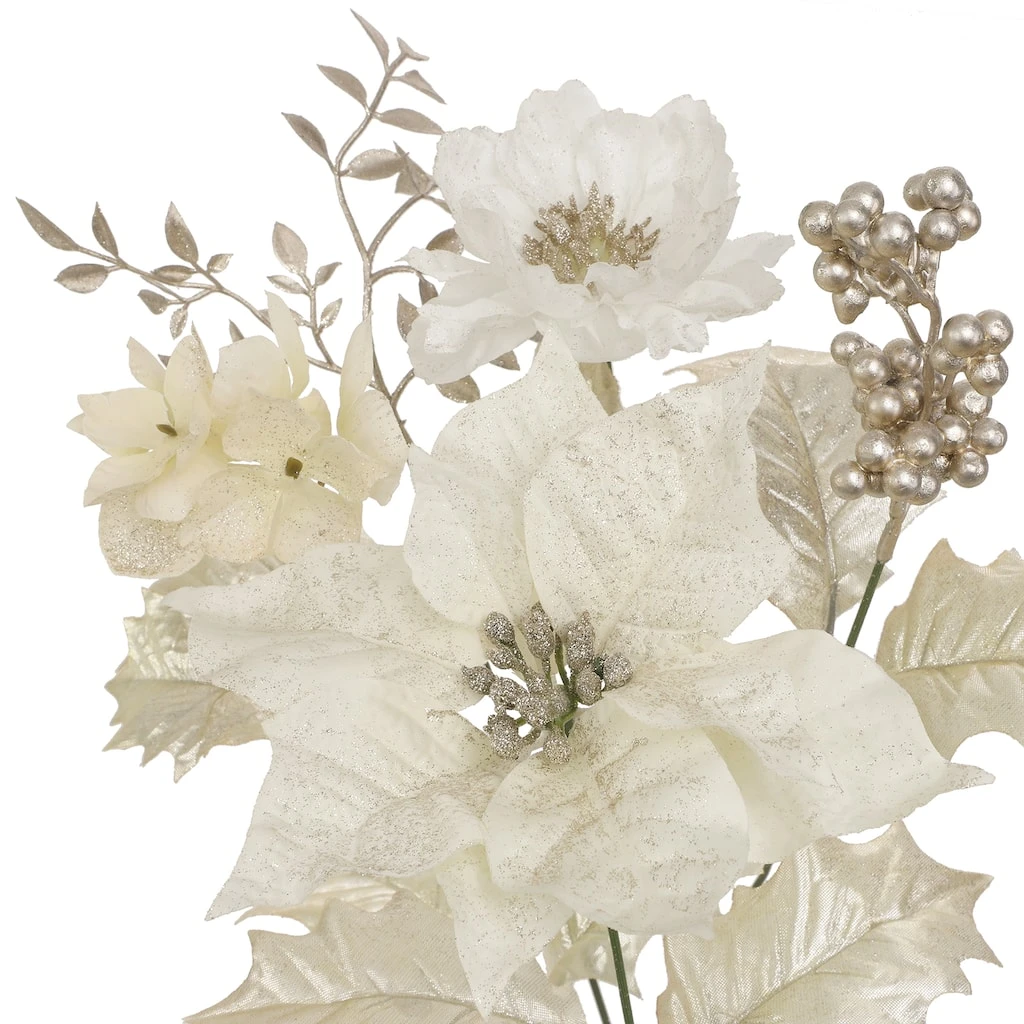 Coupon ⌛ Champagne Poinsettia, Peony & Berry Bush by Ashland® 🥰 4 Coupon ⌛ Champagne Poinsettia, Peony & Berry Bush by Ashland® 🥰 - Image 2