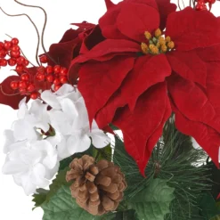 Cheapest ❤️ Red Poinsettia & Hydrangea Bush by Ashland® ⭐ 5 Cheapest ❤️ Red Poinsettia & Hydrangea Bush by Ashland® ⭐ -Outlet Yuletide Joy Store 10700160 2