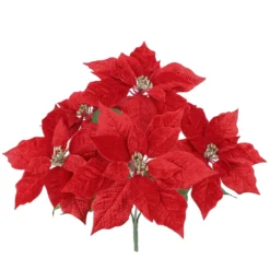 Brand new 🎁 Red Poinsettia Bush by Ashland® ✔️ -Outlet Yuletide Joy Store 10700176 2