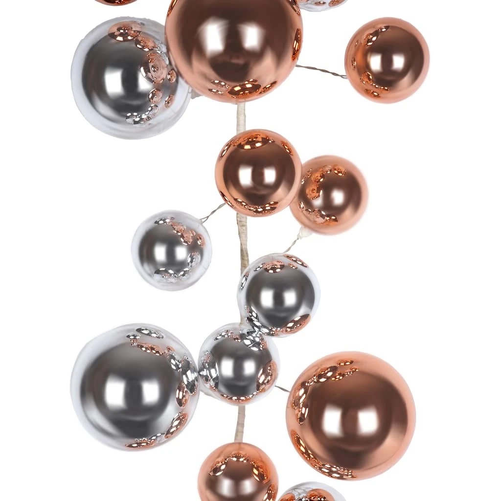 Deals ❤️ 6ft. Rose & Silver Ball Ornament Garland by Ashland® 😉 3 Deals ❤️ 6ft. Rose & Silver Ball Ornament Garland by Ashland® 😉
