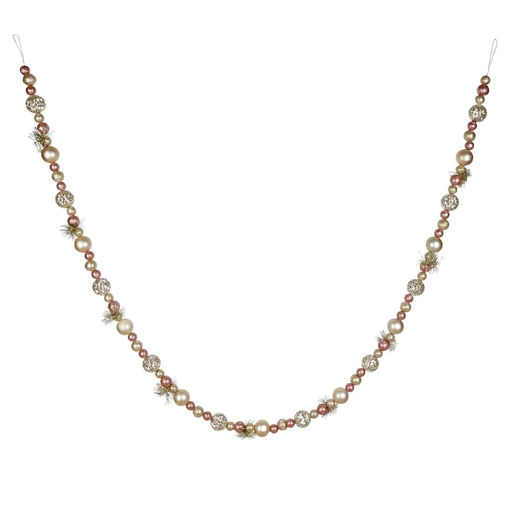 Hot Sale ✨ 6ft. Pink & Gold Ball & Tinsel Garland by Ashland® 😍 4 Hot Sale ✨ 6ft. Pink & Gold Ball & Tinsel Garland by Ashland® 😍 - Image 2