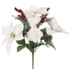 Best Pirce ⭐ Mixed Rose, Poinsettia, Pinecone & Berry Bouquet by Ashland® ⭐