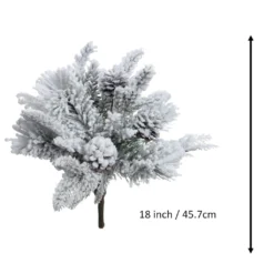 Coupon 🧨 Snow Covered Pine & Pinecone Bush by Ashland® ✔️ -Outlet Yuletide Joy Store 10700397 3