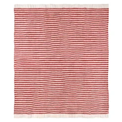 Deals ✔️ Red & White Striped Cable Knit Throw by Ashland® ❤️ -Outlet Yuletide Joy Store 10700424 2