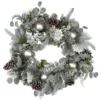 Best deal 👏 24" Flocked Pine, Snowflakes & Ornaments Wreath by Ashland® ❤️ -Outlet Yuletide Joy Store 10700439 1