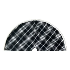 Best Sale 🧨 48" Black Tartan Tree ⌛ Skirt by Ashland® ❤️ -Outlet Yuletide Joy Store 10700440 2