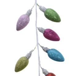 Promo ✨ 6ft. Large Glitter Light Bulb Garland by Ashland® ⌛