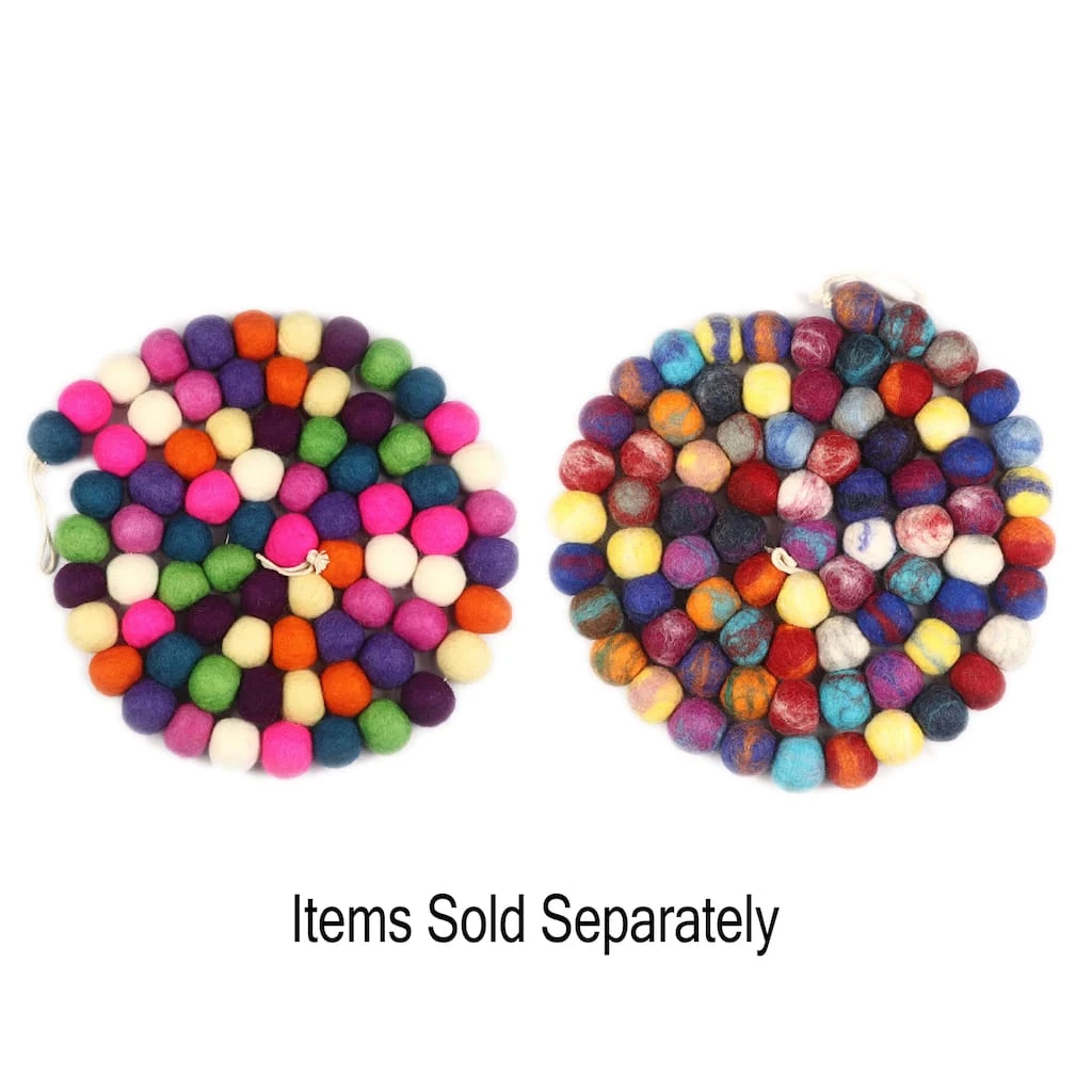 Budget π Assorted 6ft. Multicolor Felt Pom Pom Garland by Ashland® π 3 Budget π Assorted 6ft. Multicolor Felt Pom Pom Garland by Ashland® π