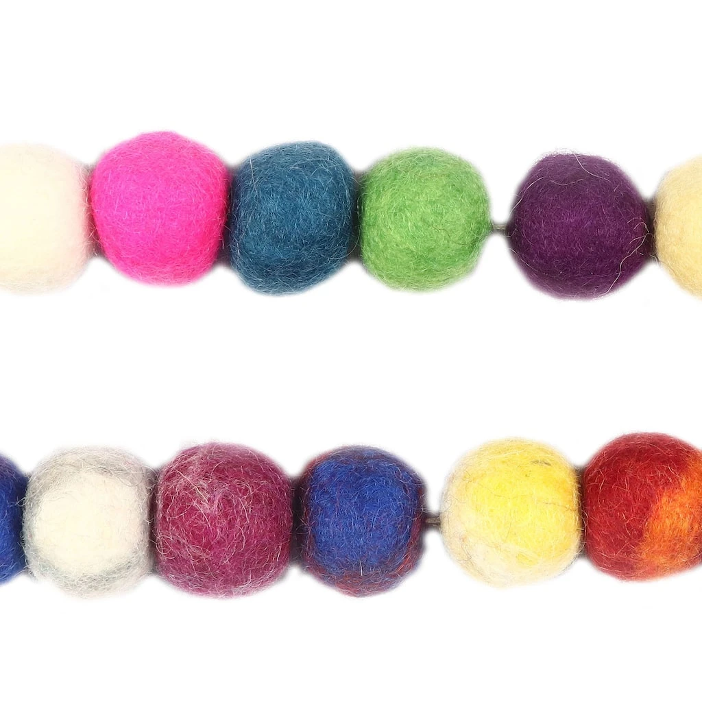 Budget π Assorted 6ft. Multicolor Felt Pom Pom Garland by Ashland® π 4 Budget π Assorted 6ft. Multicolor Felt Pom Pom Garland by Ashland® π - Image 2