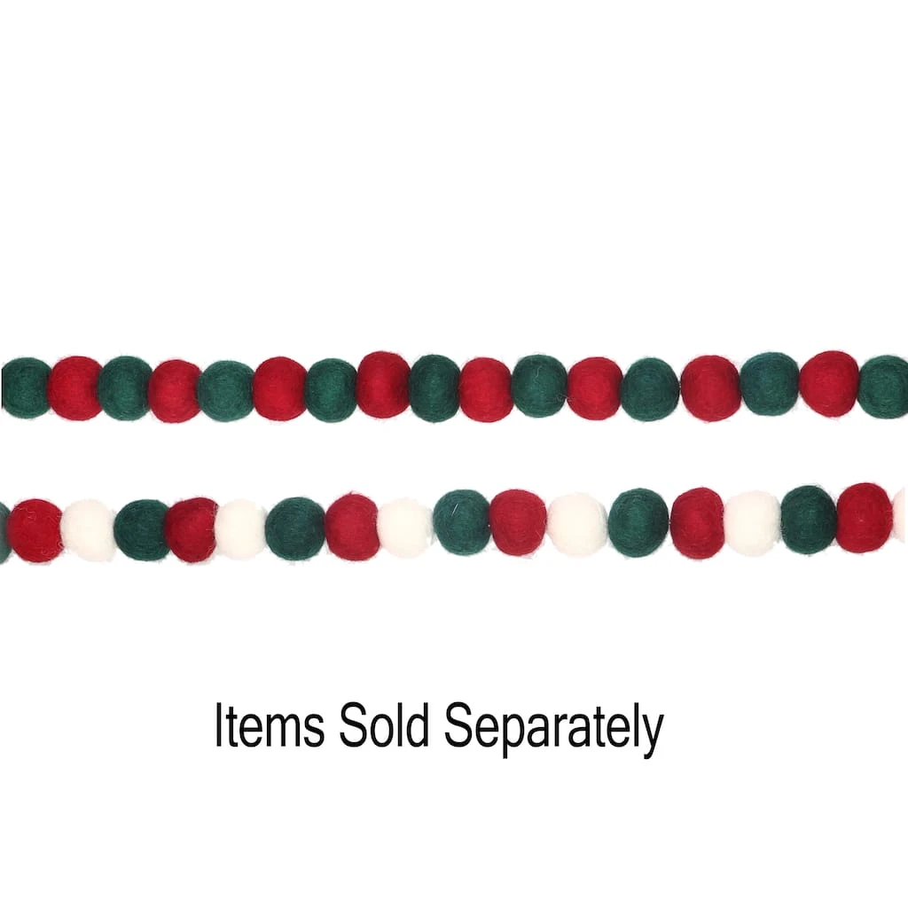 Top 10 ✔️ Assorted 6ft. Red & Green Felt Pom Pom Garland by Ashland® ✔️ 3 Top 10 ✔️ Assorted 6ft. Red & Green Felt Pom Pom Garland by Ashland® ✔️