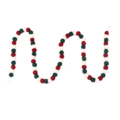 Top 10 ✔️ Assorted 6ft. Red & Green Felt Pom Pom Garland by Ashland® ✔️ 9 Top 10 ✔️ Assorted 6ft. Red & Green Felt Pom Pom Garland by Ashland® ✔️ -Outlet Yuletide Joy Store 10700508 3