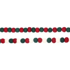 Top 10 ✔️ Assorted 6ft. Red & Green Felt Pom Pom Garland by Ashland® ✔️ 11 Top 10 ✔️ Assorted 6ft. Red & Green Felt Pom Pom Garland by Ashland® ✔️ -Outlet Yuletide Joy Store 10700508 5
