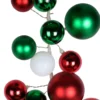 Best Pirce ✔️ 6ft. Red, White & Green Ball Ornament Garland by Ashland® 🔔 -Outlet Yuletide Joy Store 10700510 1