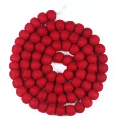 Flash Sale 🤩 6ft. Red Felt Pom Pom Garland by Ashland® 🛒