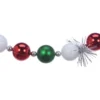 Deals 🧨 6ft. Red, White & Green Ball & Tinsel Garland by Ashland® 💯 -Outlet Yuletide Joy Store 10700516 1