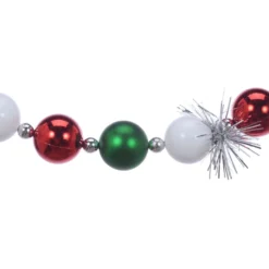 Deals 🧨 6ft. Red, White & Green Ball & Tinsel Garland by Ashland® 💯