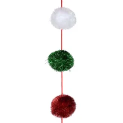 Best deal ✔️ 6ft. Red, Green & White Pom Pom Garland by Ashland® ✔️