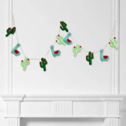 Promo ❤️ 6ft. Cactus & Alpaca Garland by Ashland® ⌛ -Outlet Yuletide Joy Store 10700652 3