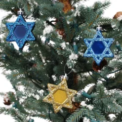 Deals 🎉 Assorted 3" Star of David Plastic Ornaments by Ashland® 🔥 -Outlet Yuletide Joy Store 10700689 3