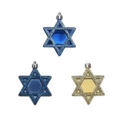 Deals 🎉 Assorted 3" Star of David Plastic Ornaments by Ashland® 🔥 -Outlet Yuletide Joy Store 10700689 4
