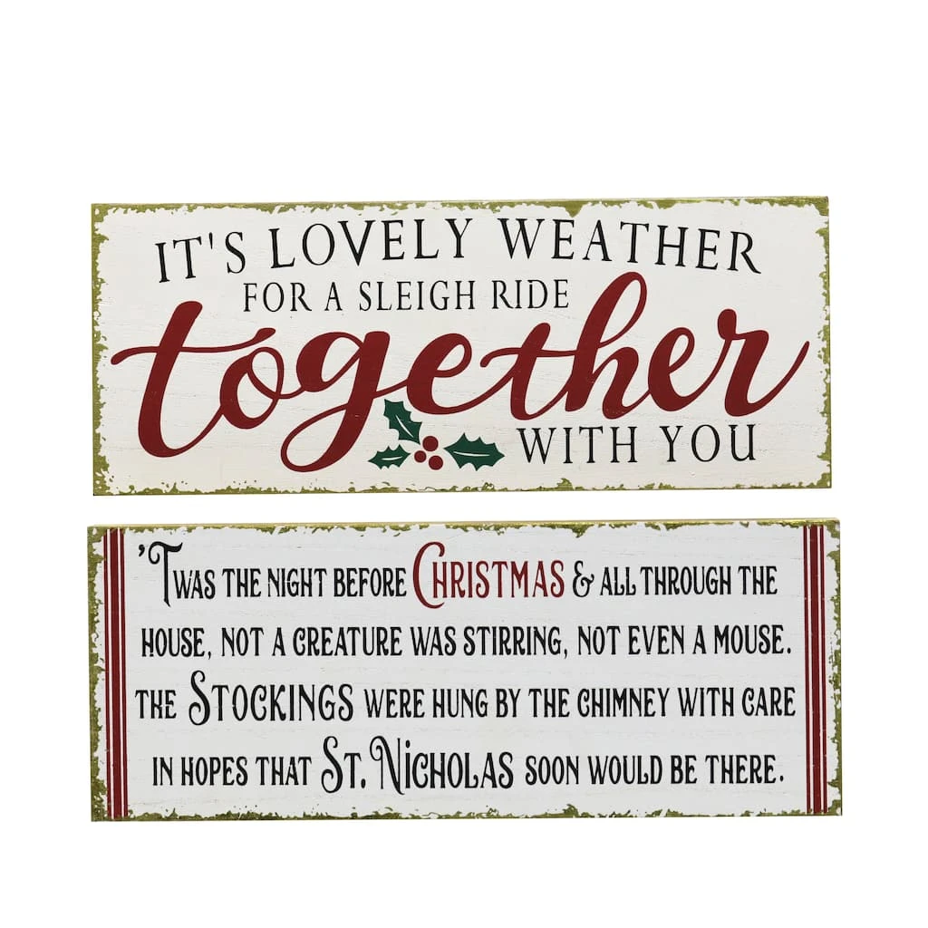 Outlet ⭐ Assorted 14" Christmas Themed Tabletop Sign by Ashland® 👍 3 Outlet ⭐ Assorted 14" Christmas Themed Tabletop Sign by Ashland® 👍