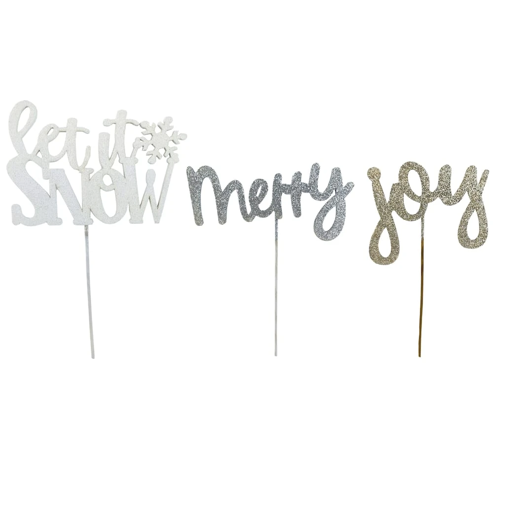 Budget ❤️ Assorted Holiday Sign Pick by Ashland® ⌛ 3 Budget ❤️ Assorted Holiday Sign Pick by Ashland® ⌛