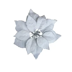 Outlet 💯 White Poinsettia Accent Clip by Ashland® ⭐