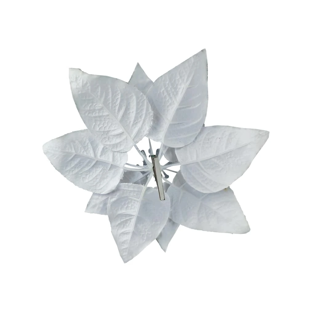 Outlet 💯 White Poinsettia Accent Clip by Ashland® ⭐ 4 Outlet 💯 White Poinsettia Accent Clip by Ashland® ⭐ - Image 2