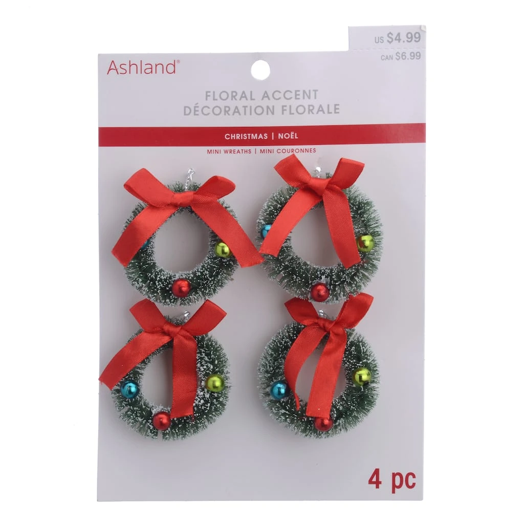 Best Pirce ❤️ Flocked Mini Wreaths, 4ct. by Ashland® 🔔 Christmas ⭐ 4 Best Pirce ❤️ Flocked Mini Wreaths, 4ct. by Ashland® 🔔 Christmas ⭐ - Image 2