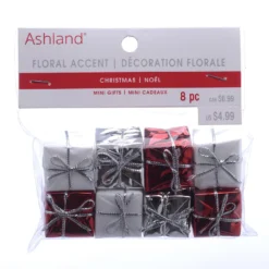 Flash Sale 💯 Red, White & Silver Mini Gift Box Set by Ashland® 🔥 Christmas ❤️ -Outlet Yuletide Joy Store 10700772 3
