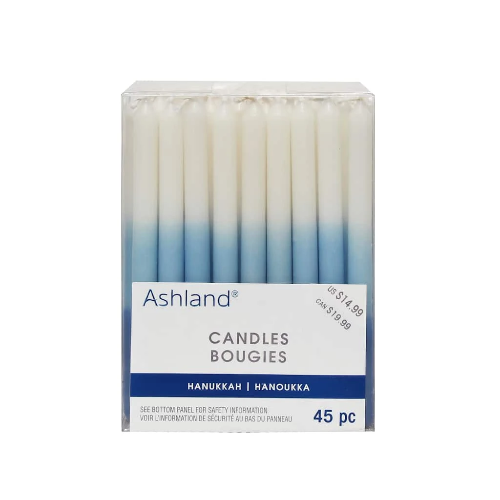 Outlet βοΈ Blue & White Ombre Hanukkah Candles by Ashland®, 45ct. π 3 Outlet βοΈ Blue & White Ombre Hanukkah Candles by Ashland®, 45ct. π