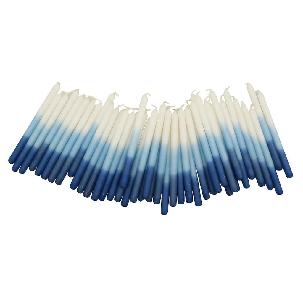Outlet βοΈ Blue & White Ombre Hanukkah Candles by Ashland®, 45ct. π 4 Outlet βοΈ Blue & White Ombre Hanukkah Candles by Ashland®, 45ct. π - Image 2