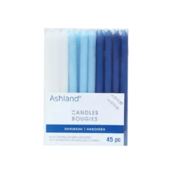 Promo ❤️ Blue & White Hanukkah Candles by Ashland®, 45ct. 🎉