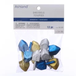 Budget ❤️ Blue, Gold & Silver Dreidels by Ashland®, 12ct. ✨