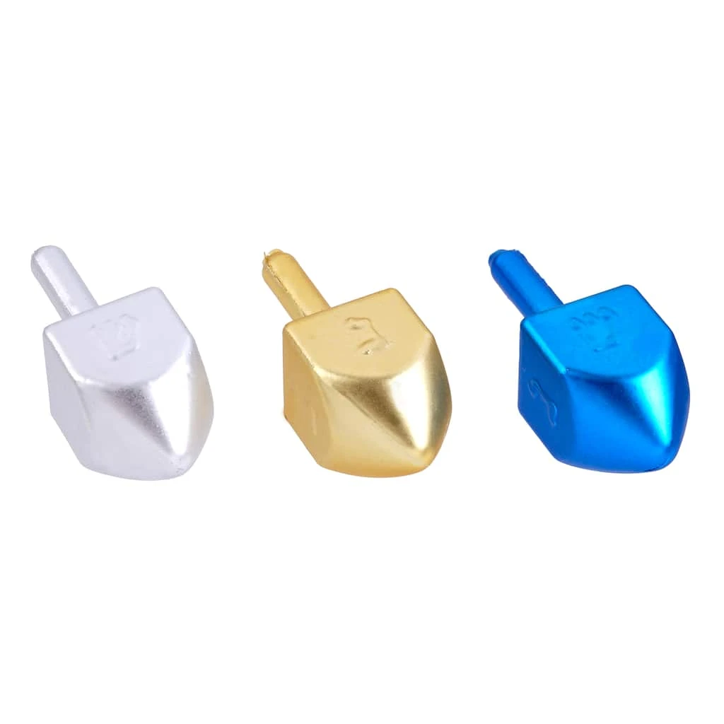Budget ❤️ Blue, Gold & Silver Dreidels by Ashland®, 12ct. ✨ 4 Budget ❤️ Blue, Gold & Silver Dreidels by Ashland®, 12ct. ✨ - Image 2