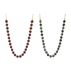 Hot Sale ⭐ Assorted 6ft. Plaid Ball Garland by Ashland® ✔️