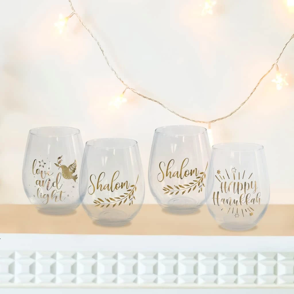 Outlet π€© Assorted 21oz. Hanukkah Wine Glass by Ashland® π 4 Outlet π€© Assorted 21oz. Hanukkah Wine Glass by Ashland® π - Image 2