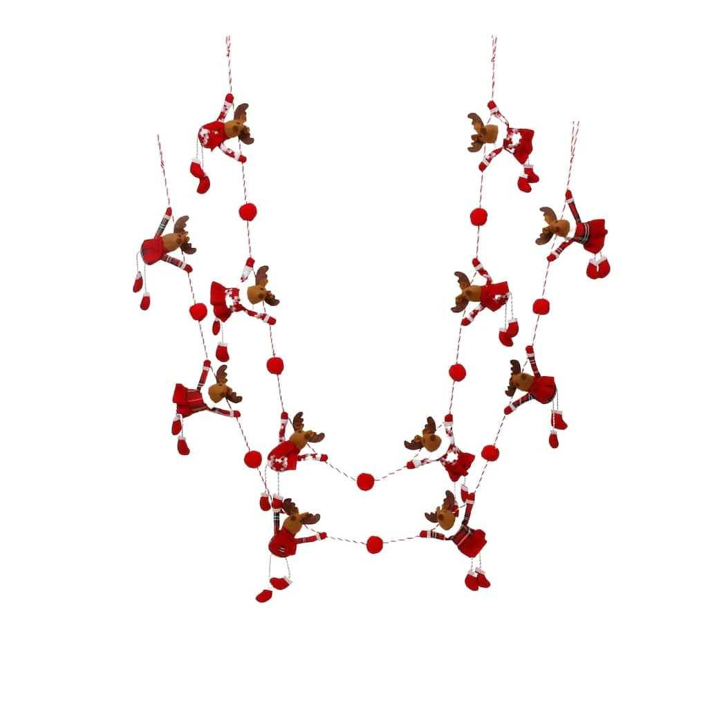 Wholesale β Assorted 6ft. Fabric Reindeer Garland by Ashland® π 4 Wholesale β Assorted 6ft. Fabric Reindeer Garland by Ashland® π - Image 2