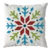 Best Pirce ⌛ Multicolor Snowflake Pillow by Ashland® 👏 Christmas 👍 -Outlet Yuletide Joy Store 10700801 1