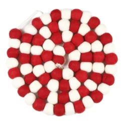 Coupon ❤️ 6ft. Red & White Felt Pom Pom Garland by Ashland® 👍