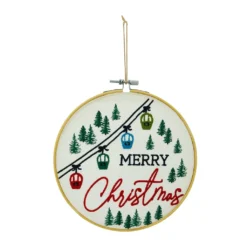 Deals 😍 Assorted Christmas Greeting Embroidery Hoop Wall Accent by Ashland® 🎁 -Outlet Yuletide Joy Store 10700816 3