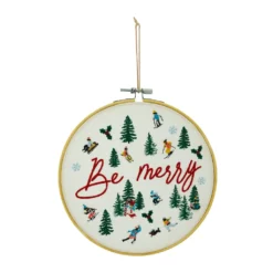 Deals 😍 Assorted Christmas Greeting Embroidery Hoop Wall Accent by Ashland® 🎁 -Outlet Yuletide Joy Store 10700816 4