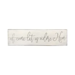 Cheap 🎁 Oh Come Let Us Adore Him Plank Wall Sign by Ashland® 👍
