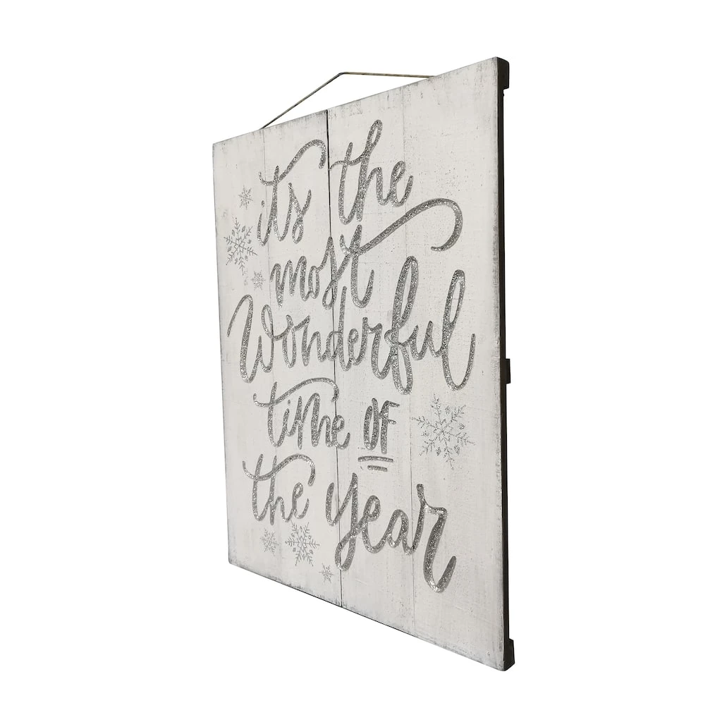 Cheapest ❤️ Most Wonderful Time of the Year Wood Plank Wall Sign by Ashland® 😉 4 Cheapest ❤️ Most Wonderful Time of the Year Wood Plank Wall Sign by Ashland® 😉 - Image 2