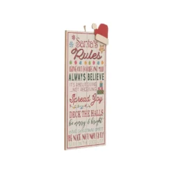 Best reviews of ✨ Santa's Rules Wall Sign by Ashland® 🥰 -Outlet Yuletide Joy Store 10700849 2