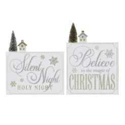 Discount 👍 Assorted 10" ✨ Christmas Sentiment Block Sign by Ashland® ⭐