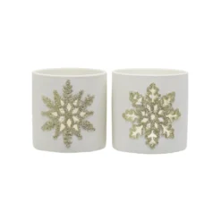 Promo ⌛ Assorted 3.5" Snowflake Candle Holder by Ashland® 😍